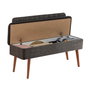 Hanah Home Banco 1053 - 1 Anthracite y Nogal